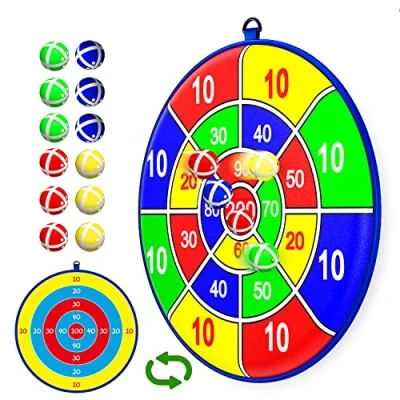 Imagen de Lbsel 25.5&quot; Tablero de Dardos Grande para niños con,Juego Mesa,Juegos niños,Juego Fiesta Divertido Deportes Interior/Exterior 3 12 años, Regalos y niñas(65cm)