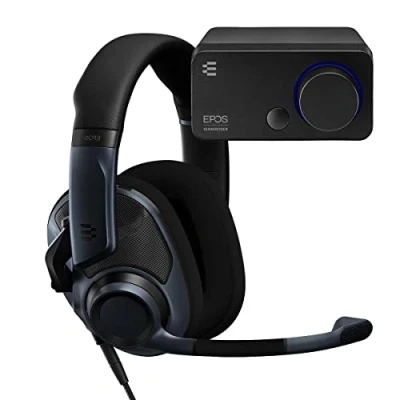 Imagen de EPOS H6Pro + GSX 300 Bundle uriculares Acústicos Abiertos con Micrófono Cascos Gaming para PC, Mac Tarjeta de Sonido Externa Ordenador Envolvente 7.1 y Estéreo Alta Resolución