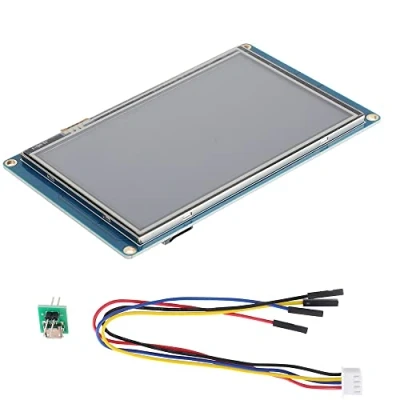 Imagen de Aihasd English Nextion 5.0&quot; TFT 800X480 HMI USART UART Módulo de Pantalla táctil LCD en Serie Panel visualización para Arduino Raspberry pi