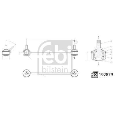 Imagen de Travesaños/barras, estabilizador FEBI BILSTEIN 192879