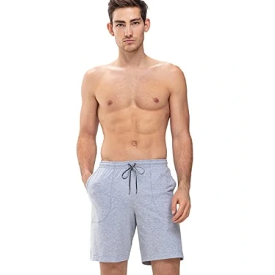 Imagen de Mey 24650 620 Men&#039;s Lounge Grey Solid Colour Pajama Pyjama Short Small