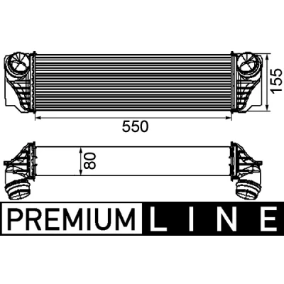 Imagen de MAHLE ORIGINAL CI 184 000P Intercooler BMW: 7, 5 Touring, GT