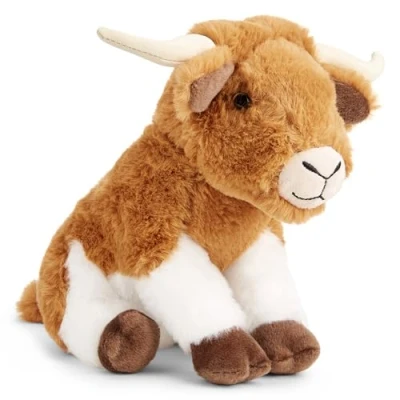 Imagen de Zappi Co Peluche Leonardo el Longhorn (22cm) de Texas Suave, Mimoso, 100% Reciclado Maravilla del Salvaje Oeste