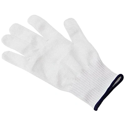 Imagen de Victorinox Profi guante de protección suave para la mano cuchillo, trabajo, corte seguro, catering, L, blanco