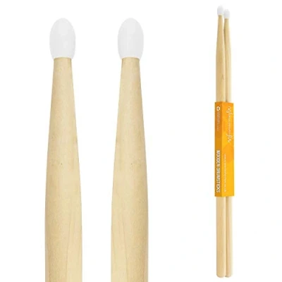 Imagen de World Rhythm Drumsticks 5A, Par de baquetas arce con punta nailon 5A