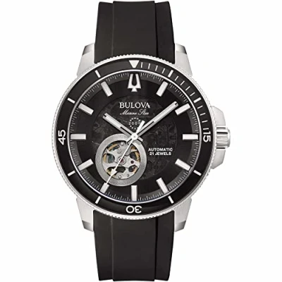 Imagen de Bulova Reloj Analógico para Hombres de Automático con Correa en Silicona 96A288