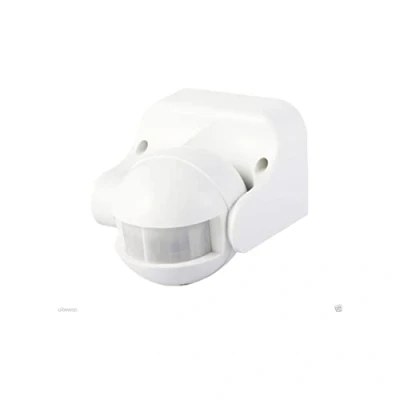 Imagen de Electraline 58412 Sensor detector de presencia movimiento, interruptor crepuscular y timer IP44, color blanco