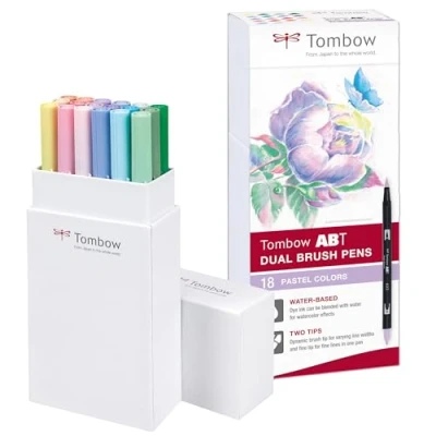 Imagen de Set De 18 Rotuladores Dual Brush Colores Pastel Tombow