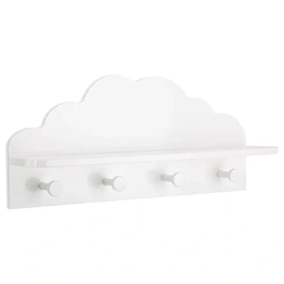 Imagen de Atmosphera Perchero Infantil &#039;Nuage&#039; Blanco 22 x 48 cm