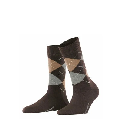 Imagen de Burlington Marylebone Rautenmuster Onesize Calcetines, Mujer, Talla: 36 41, Braun
