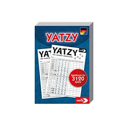Imagen de Noris Spiele Spielblock Yatzy Bloc de Juegos para 2 Jugadores a Partir 6 años (10,1 x 14,4 cm), Multicolor (619.014.7)