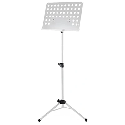 Imagen de Classic Cantabile atril orquesta chapa perforada Heavy blanco