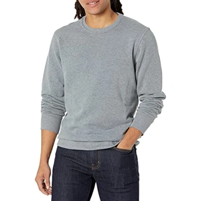 Imagen de Amazon Essentials Sudadera de Forro Polar con Cuello Redondo (Disponible en Tallas Grandes y Largos Especiales) Hombre, Gris Claro Mezcla, XXL