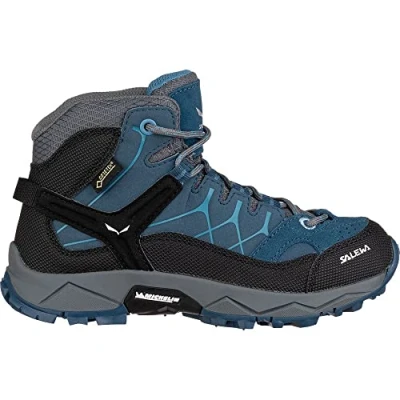 Imagen de SALEWA Jr Alp Trainer Mid Gtx, Botas de Senderismo Unisex niños, Dark Denim Charcoal, 26 EU