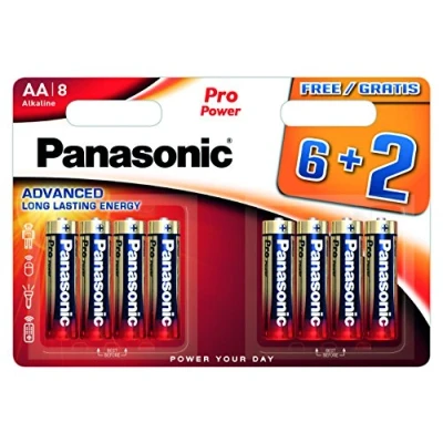 Imagen de Panasonic Multipack 6+2 Pilas Alcalinas AA LR6 PRO POWER