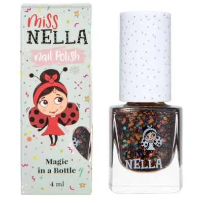Imagen de Miss Nella SECRET DIERY Esmalte especial para uñas con brillos niños, fórmula despegable, a base de agua y sin olor