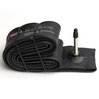 Imagen de Fincci Cámara Bicicleta 26 Pulgadas Сámara Carretera 26x1.75x1.95x2.0x2,1 de Aire Presta Válvula Interior 48mm para MTB Montaña Bici.