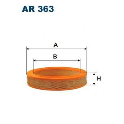 Imagen de FILTRON AR 363 Filtro de aire 47 232 Cartucho filtrante FIAT: Panda I Hatchback, AUTOBIANCHI: A 112 Hatchback