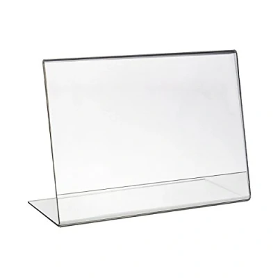 Imagen de HMF 46935 Soporte de Sobremesa inclinado Acrílico DIN A4 Apaisado Transparente