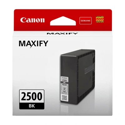 Imagen de Canon PGI 2500 BK Cartucho de tinta original Negro para Impresora Inyeccion Maxify MB5050 MB5150 MB5155 MB5350 MB5450 MB5455 iB4050 iB4150