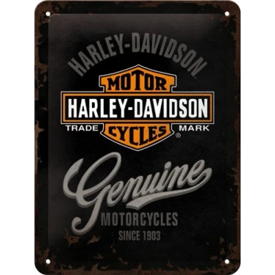 Imagen de Nostalgic Art Harley Davidson Genuine Signo de acero (na 2015)
