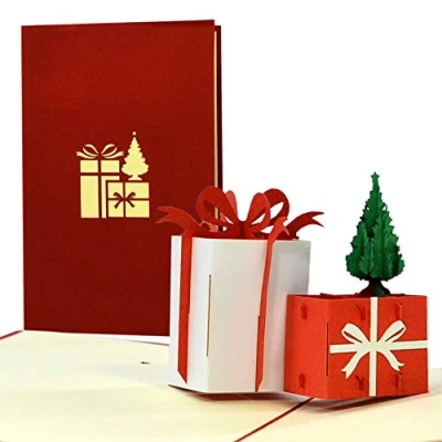Imagen de Tarjeta de Navidad en 3D, regalo pop up, bonita idea para, por ejemplo, un dinero, W35