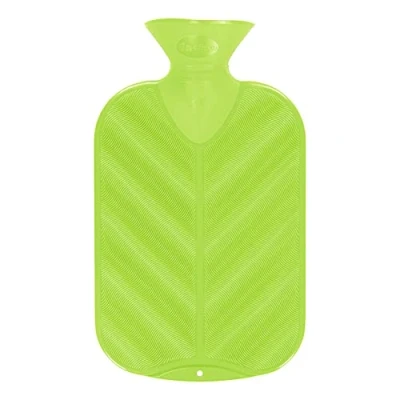 Imagen de Fashy Botella de agua caliente 3D solo acanalada verde neón 2.0L