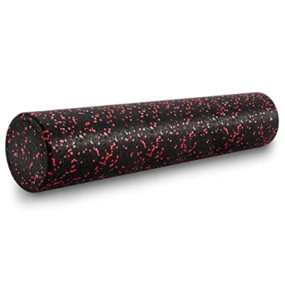 Imagen de ProsourceFit High Density and Speckled Foam Rollers Roller, Unisex Adult, Black/Red, 37&quot; L x 7&quot; W H