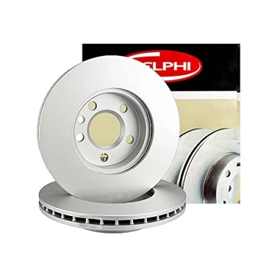 Imagen de DELPHI BG9076C Disco de freno 322 32 5 ventilado revestido altamente carbonizado sin cojinete rueda, anillo sensor ABS