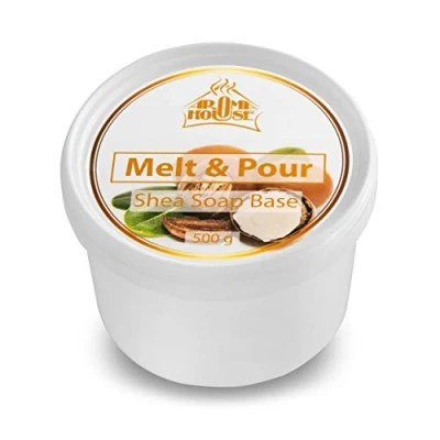 Imagen de Base de Jabón Manteca Karité (Shea Butter) 500g CRYSTAL SHEA Glicerina y Crudo Hecho a Mano Bonito Regalo Hidratación Intensa