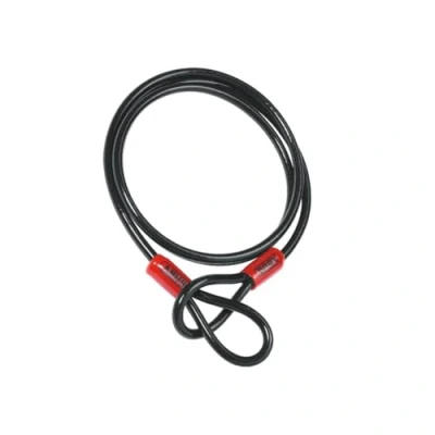 Imagen de ABUS cable de lazo Cobra 10 acero recubierto plástico seguridad para accesorios bicicleta y moto 2,2 metros longitud, mm grosor, negro