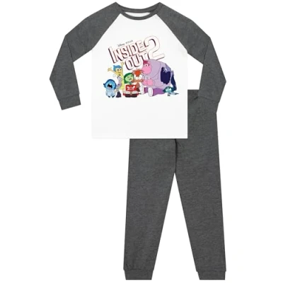 Imagen de Disney Inside out 2 Pijama Niño Pijamas Invierno para Ninos Gris 11 12 Años