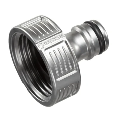 Imagen de Gardena Conector para grifo, resistente a las heladas, empaquetado, Plateado, 33,3 mm (G 1&quot;)