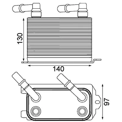 Imagen de MAHLE ORIGINAL CLC 228 000P Radiador de aceite, transmisión automática LAND ROVER: Range Rover 3