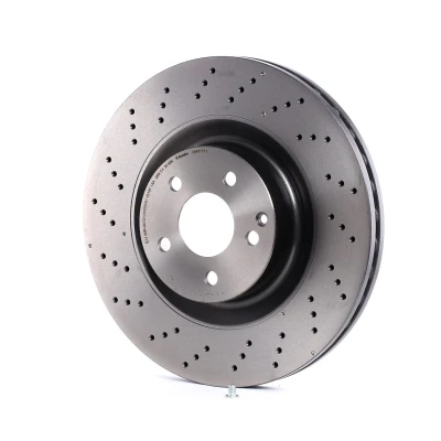 Imagen de BREMBO COATED DISC LINE 09.A817.11 Disco de freno 350 32 5 perforado/ventil. int. revestido altamente carbonizado con tornillos