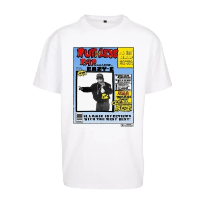 Imagen de Mister Tee EAZY E RAP Magazine Camiseta estampada, Hombre, Talla: XL, White