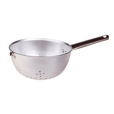 Imagen de Ollas Agnelli Colador/Scaldapasta esférico de Aluminio con Mango Tubular y Gancho Acero Inoxidable, Plata, 32 cm
