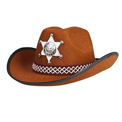 Imagen de Boland 04107 Sombrero del sheriff de los niños, Tamaño único, marrón , color/modelo surtido