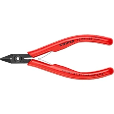 Imagen de Knipex Alicates de corte diagonal para electrónica bruñido, con fundas plástico 125 mm 75 02