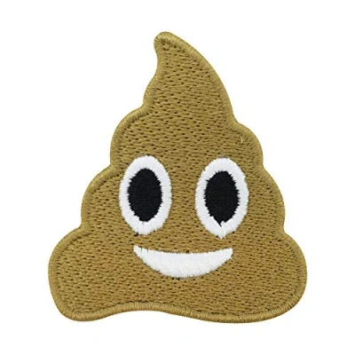Imagen de Finally Home Parche termoadhesivo con diseño de caca