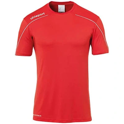 Imagen de uhlsport Stream 22 Shirt Shortsleeved Camiseta De Entrenamiento, Hombre, Rojo/Blanco, XXL