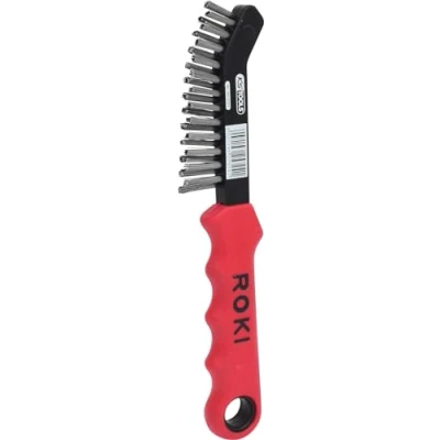 Imagen de KS TOOLS 201.2321 E Cepillo de alambre, limpieza pinza freno 225, 90 Mango 2 componentes