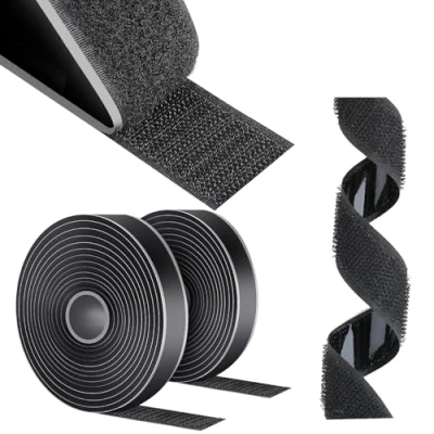 Imagen de AiQInu Belcro Adhesivo Fuerte, 10m x 20mm Auto Doble Cara, Reutilizable Cinta Adhesiva Hook Y Loop Para Doméstica, Bricolaje