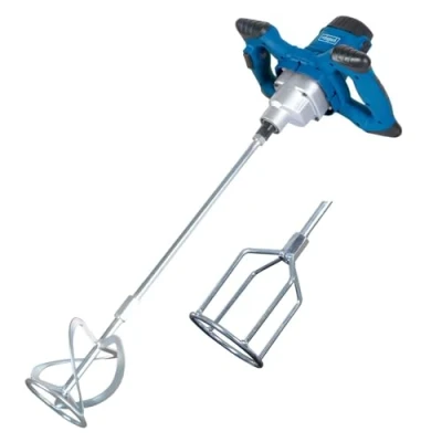 Imagen de Scheppach batidor mezclador PM1200, 1200 W, MS Schippers, Azul Adecuado para Ganadería