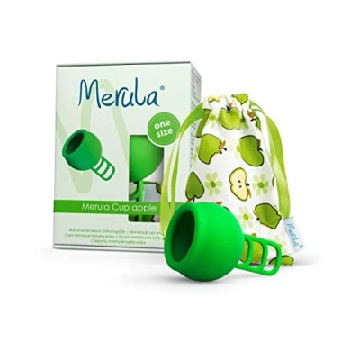 Imagen de Merula Cup apple (verde) Tamaño único copa menstrual de silicona grado médico
