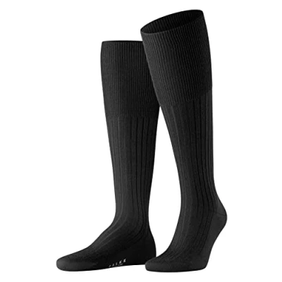 Imagen de FALKE Bristol Pure M KH lana largo unicolor 1 par, Calcetines largos Hombre, Negro (Black 3000), 43 44