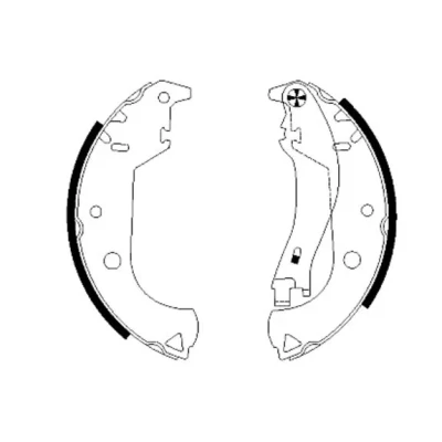 Imagen de TEXTAR 91059900 Zapatas de freno 228 42 con palanca mano sin accesorios FIAT: Doblo I Familiar, Cargo