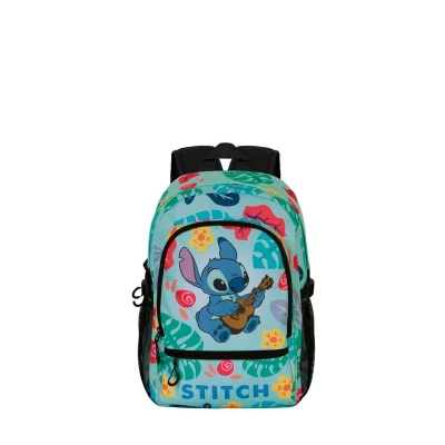 Imagen de Karactermania Mochila escolar para niños, Talla: One Size, Lilo and stitch green