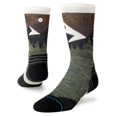 Imagen de Stance Cuello redondo de lana media, Verde Oliva, LG (US Men&#039;s Shoe 9 13, Women&#039;s 11 14)