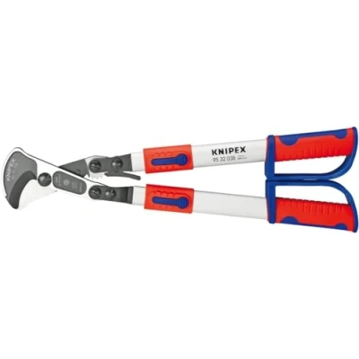 Imagen de Knipex Tijeras cortacables (tipo carraca) con mangos telescópicos fundas multicomponentes 570 mm 95 32 038